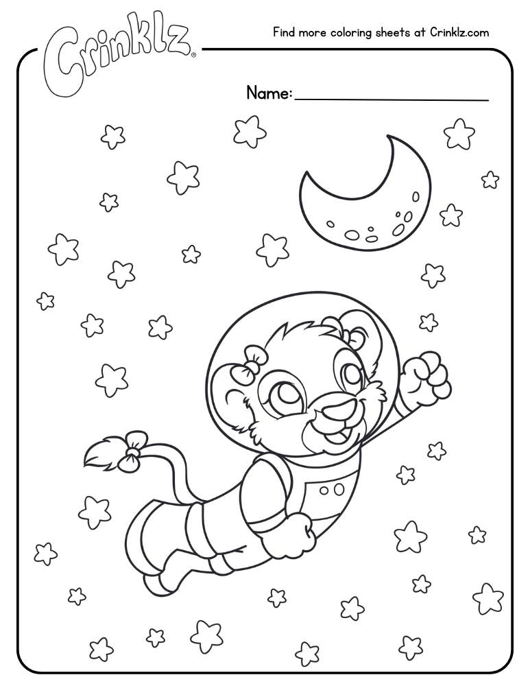 Leah Astronaut Coloring Sheet