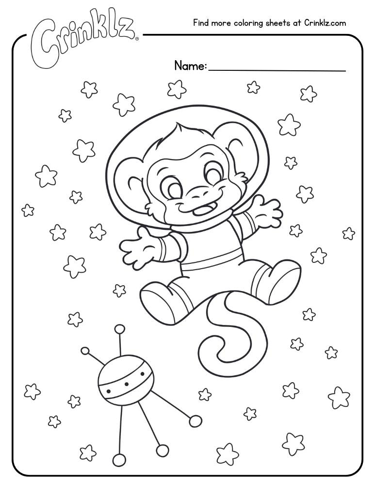 Max Astronaut Coloring Sheet