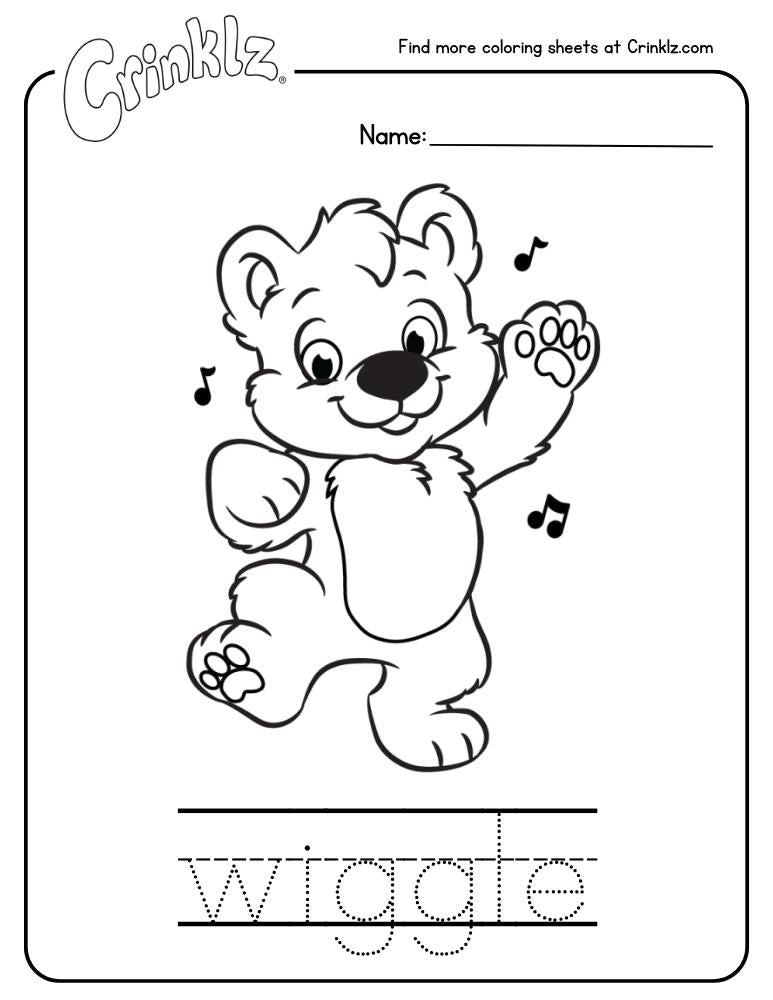 Theo Wiggle Coloring Sheet