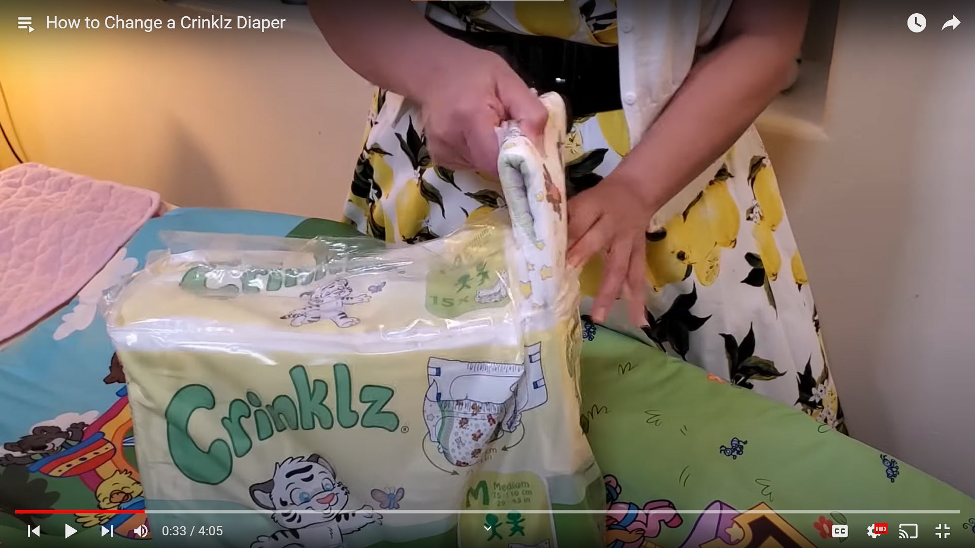 Load video: How to change a Crinklz adult diaper. A how-to video for the ABDL community.